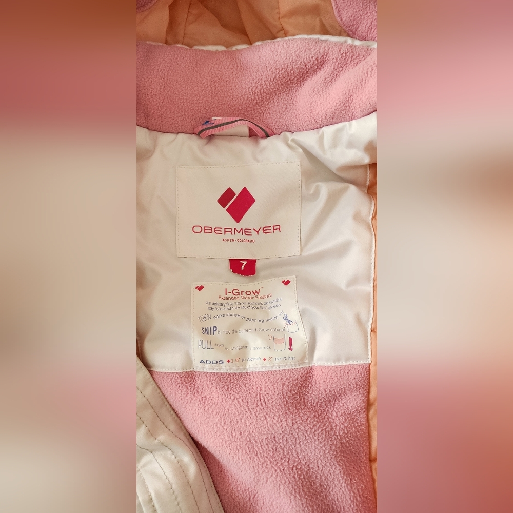 Obermeyer Pink and White Jacket